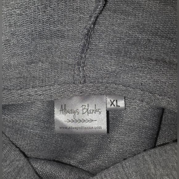 Always Blanks Gray Hoodie with 90's Vintage Lumberjack Graphic Size XL BP-3068 - Picture 8 of 11